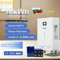 Lien exclusif pour les clients bulgares : Batterie LiFePO4 16 kWh 51,2 V 280 Ah 314 Ah, 8000 cycles profonds, stockage d'énergie domestique, stock UE