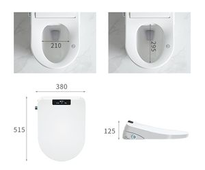 Buen precio Pantalla digital en forma de U Bidé automático Cubierta de asiento de inodoro para baño WC Redecoración - Product Image 6