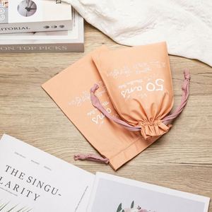 Bolsa de Muselina 100% Algodón Personalizada de Alta Calidad con Cordón y Logotipo para Zapatos, Bolsos, Joyería, Regalos, Té, Relojes y Empaque - Product Image 5