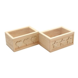 Caja de Almacenamiento de Madera 20x15x9 con Tapa de Vidrio, Organizador de Joyas para Escritorio - Product Image 5