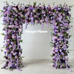 Arco rosa quadrato artificiale composizioni floreali arco respiro bambino sfondo matrimonio e fidanzamento - Product Image 2