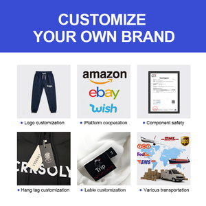 OEM Sweatpants Factory Baggy French Terry <strong>Draw</strong> <strong>String</strong> Sweatpants Stacked Wide Leg Long Pants <strong>Trousers</strong> for Mens - Product Image 6