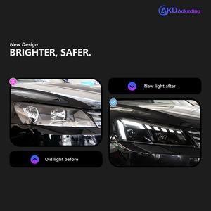 ชุดอัปเกรดไฟหน้ารถ Audi ดัดแปลงสำหรับ11-16, สำหรับ Passat B7 VW ไฟวิ่งกลางวัน ABS ไฟเลี้ยวน้ำข้ามพรมแดนสำหรับ VW - Product Image 4