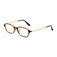 Gafas Ópticas Unisex con Marco Cuadrado Pequeño y Bloques de Color Retro, Diseño de Acetato Moderno para Todas las Formas de Rostro