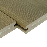 Plancher composite extérieur moderne antidérapant et imperméable à l'eau, imitation bois, 3600 mm, résistant aux intempéries, pour terrasse, balcon, patio, Europe