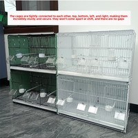 Cage à oiseaux carrée en plastique pour oiseaux de compagnie (Jade Bird, Gold Finch), utilisation intérieure, avec accessoires multiples pour l'alimentation et l'abreuvement