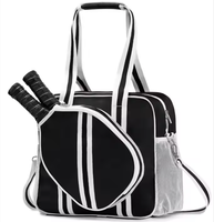 Sac fourre-tout en polyester PU personnalisé de haute qualité KUAIQIU, bandoulière réglable et porté en bandoulière pour hommes et femmes, sac pour raquette de pickleball