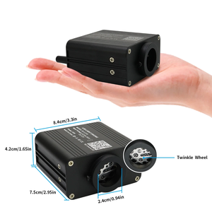 Kit <span class=keywords><strong>de</strong></span> plafonnier à étoiles scintillantes LED 16W 12V <span class=keywords><strong>de</strong></span> petite taille pour voiture/maison, moteur <span class=keywords><strong>de</strong></span> lumière à fibre optique, lumières <span class=keywords><strong>de</strong></span> <span class=keywords><strong>toit</strong></span> étoilées, application/télécommande - Product Image 2