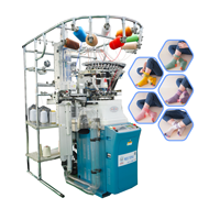 Machine à tricoter et à tisser les chaussettes en terry multifonctionnelle tout-en-un à commande informatique, moteur haute vitesse, 380V/220V/415V, garantie 2 ans