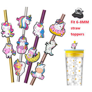 Toppers de paille en pvc souple pour la famille, nouveaux toppers de paille personnalisés pour le mardi - Product Image 5