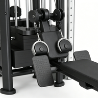Équipement de musculation commercial multifonctionnel à 5 stations en acier inoxydable, machine d'entraînement complète de grande taille