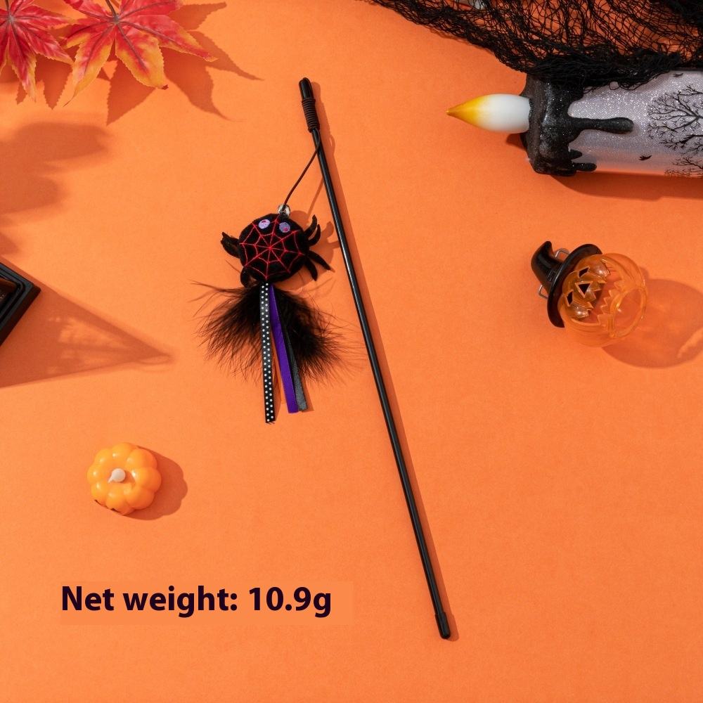 ตุ๊กตาฮาโลวีนแมงมุมสีดำ