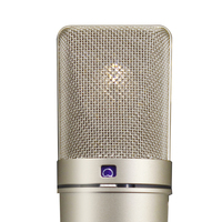 Microphone à condensateur à large diaphragme 87 Ai, avec support antichoc et connexion XLR, idéal pour l'enregistrement en studio à domicile