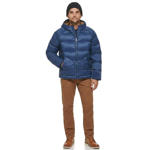 Veste matelassée en toile pour homme, tendance, design personnalisé, séchage rapide, respirante, style streetwear - Product Image 1