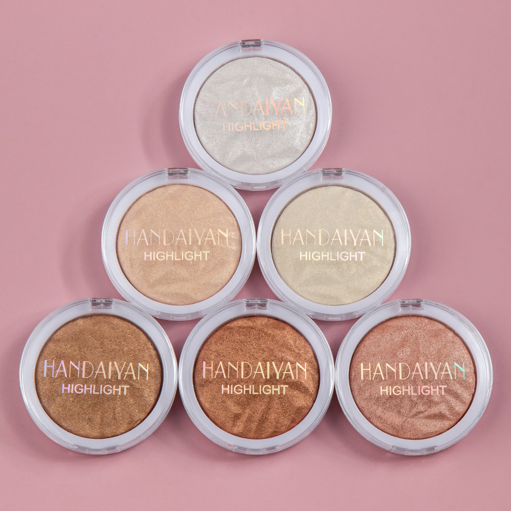 Monochrome Diamond Baking Powder Highlighter Long-lasting Brightening Makeup Highlighter Powder