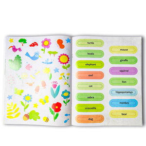 Service d'impression d'autocollants personnalisés 15 livres <span class=keywords><strong>de</strong></span> conception d'autocollants pour enfants <span class=keywords><strong>livre</strong></span> d'autocollants jouet d'apprentissage préscolaire <span class=keywords><strong>livre</strong></span> d'autocollants éducatifs - Product Image 6