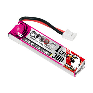 CODDAR LiPo电池1S 300毫安时<span class=keywords><strong>3</strong></span>.8V 70C PH2.0，带电缆FPV无人机高压LiHV锂聚合物 - Product Image 1