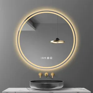 Modern 5mm Anti-Fog LED Bathroom Mirror Illuminated Smart Light Mirror