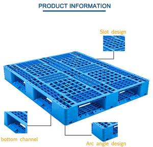 Paletas Logísticas Industriales de Plástico HDPE de Doble Cara, 48x40, <span class=keywords><strong>Euro</strong></span>, 4 Vías, Apilables, Venta al Por Mayor - Product Image 2