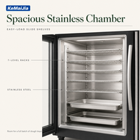 Armoire de Fermentation Commerciale pour Pâte à Pâtisserie, 8 Niveaux, Contrôle Automatique de l'Humidité et de la Température, Équipement de Boulangerie à 2 Étapes