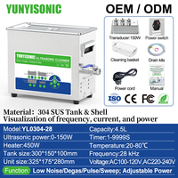 Limpiador Ultrasónico Industrial de Laboratorio de 4.5L para Componentes de Válvulas Industriales y Herrajes Mecánicos, Baño Ultrasónico, Precio de Fabricante