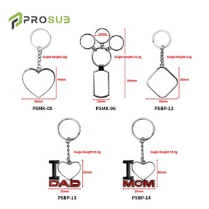 Portachiavi a Forma di Cuore per Mamma Prosub, Supporti per Sublimazione all'Ingrosso, Stampa Personalizzata del Logo, Portachiavi in Lega di Zinco alla Moda - Product Image 2