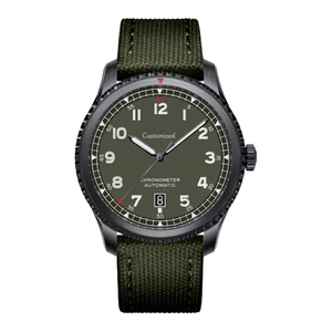 Reloj de Piloto de Primera Calidad con Correa de Lona, Reloj Mecánico Automático - Product Image 1