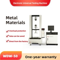 Equipo de Prueba de Resistencia a la Tracción, Máquina de Prueba Universal de 50 kN para Materiales Metálicos y No Metálicos
