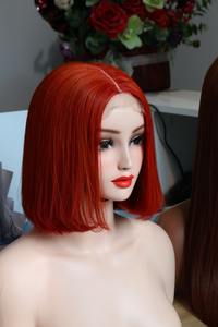 Os de cheveux bruts droit couleur orange 10 pouces fermeture 5x5 100% cheveux humains (cheveux bruts) qualité supérieure pour la beauté - Product Image 2