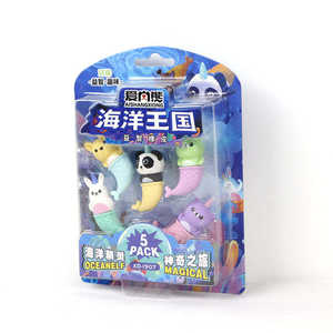 Soododo cancelleria Set forma gomma <span class=keywords><strong>per</strong></span> bambini animali sirena cane coniglio Panda gomma <span class=keywords><strong>per</strong></span> gattino - Product Image 5