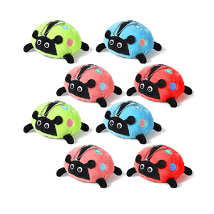 J449 Fabrication directe, motif de broderie kawaii, peluche douce en forme de coccinelle, taille personnalisée, jouet en peluche, poupée animale coccinelle - Product Image 2