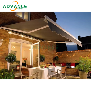 Auvent rétractable commercial entièrement fermé avec tissu de cadre en aluminium enduit de poudre pour tente d'événement de magasin de restaurant - Product Image 4