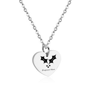 Di alta Qualità In Acciaio Inox Vuoto A Forma di Cuore Del Pendente Della Collana Dei Monili Delle Donne Incisione Collana - Product Image 4