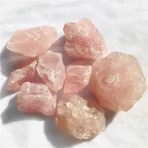 Wholesale High-quality Natural Healing Crystals Rough Raw Pink Rose Quartz Raw Stones