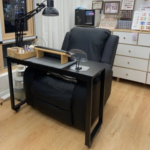 Mobile <b>Nail</b> <b>Table</b> Hot Sale <b>Nail</b> Store Special Wooden <b>Nail</b> Polish Workstation - Product Image 1