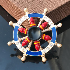 Coole promotionele speelgoedjes Dubbellaags Nieuwe Metalen Fidget Spinner Vingertop Fidget Spinners met Roer Zinklegering Hand Spinner Speelgoed - Product Image 3