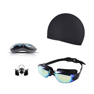 Ensemble de lunettes de natation, lunettes de plongée Anti-buée avec bouchons d'oreille, bouchons de pince-<span class=keywords><strong>nez</strong></span>, <span class=keywords><strong>piscine</strong></span> en Silicone, Offre Spéciale - Product Image 1
