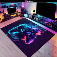 Tapis de jeu vidéo personnalisable en gros, nouvelles tendances, décoration de pièce, cyberpunk, manette de jeu, tapis de jeu vidéo, tapis de maison