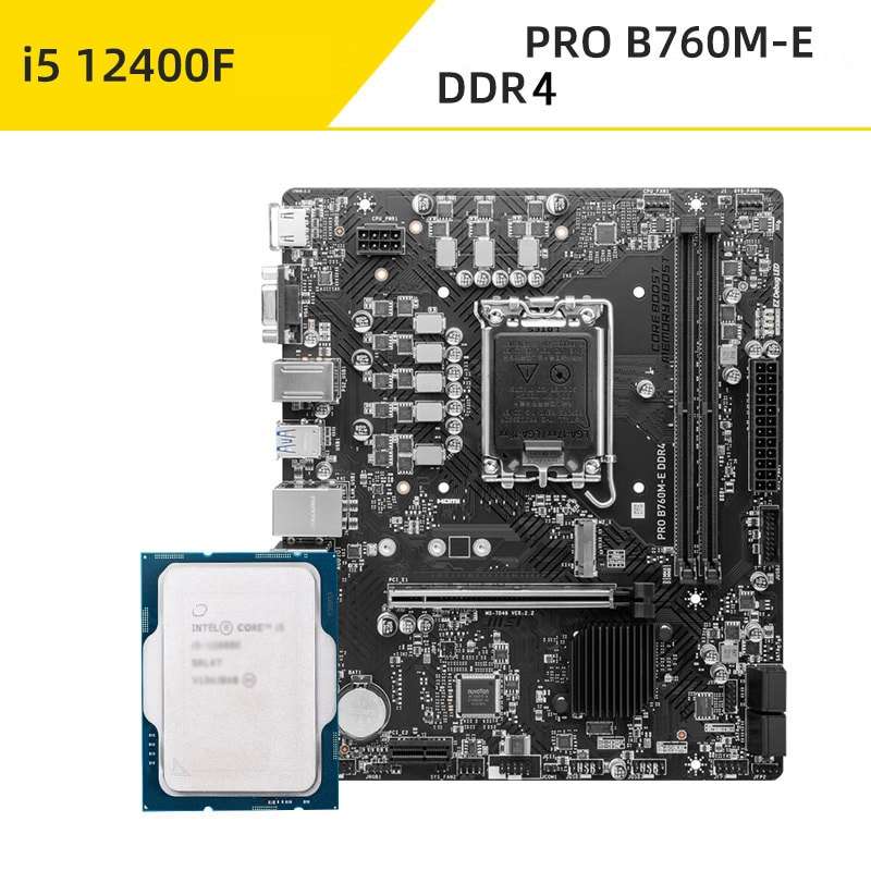 อินเทล ไอ5 12400F + MSI PRO B760M-E D4