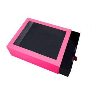 Custom UV-rivestito lucido laminazione cassetto scorrevole scatola di cartone vuota fabbricata materiali riciclati stampa in rilievo - Product Image 5