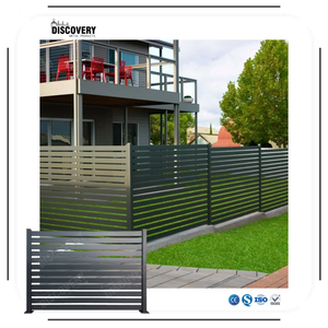 Valla y Enrejado para Exteriores <span class=keywords><strong>con</strong></span> Recubrimiento en Polvo de Aleación de Aluminio |   Diseño Moderno |   Decoración para Jardín y Hogar |   Tamaños Personalizables - Product Image 5