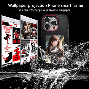 Nueva pantalla de tinta de diseño de alta calidad proyección personalizada NFC fundas de teléfono para iPhone 15 13 14 Pro Max <span class=keywords><strong>mi12</strong></span> - Product Image 3