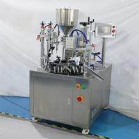 Machine de remplissage et de scellage semi-automatique Henwi à 10 postes, scelleuse à ultrasons avec fonction de remplissage pour tubes de colle crème