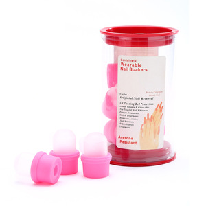 10 Piezas de Tapas de Silicona para Remojar Uñas, Suaves y Reutilizables, Herramienta de Limpieza para Remover Esmalte Acrílico y Gel, para Salón de Uñas - Product Image 4