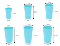 Gobelet en plastique personnalisé 2024, écologique, sans BPA, sans PFAS, durable, recyclable, avec logo, différentes tailles (12oz-32oz) pour stades et événements.