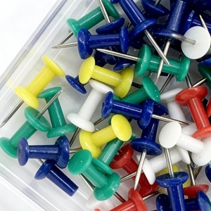 Precio de fábrica, ¡Gran oferta! Chinchetas de colores, clavijas de papelería para oficina, fotos, etiquetas, tableros y mapas. - Product Image 6