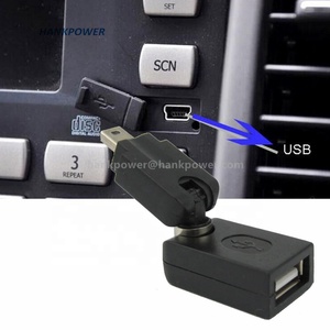 Rotación de 360 grados Mini USB a USB 2,0 Conector convertidor Mini USB OTG Adaptador para coche AUX - Product Image 2