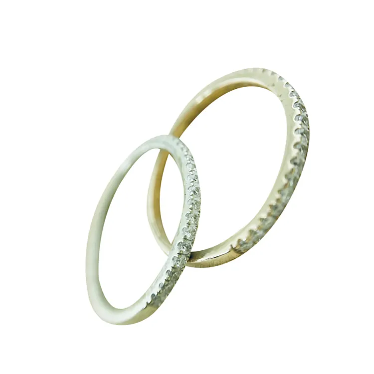 Nieuwste Ontwerp 18K Wit Gouden Ring Met Diamant Ring Klassieke Fijne Sieraden