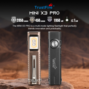 ไฟฉาย Trustfire MINI 3 PRO ความสว่างสูง 2050 ลูเมน ไฟฉายพลังงานสูง ชาร์จซ้ำได้ ไฟฉายแม่เหล็ก EDC สำหรับซ่อมแซมและตั้งแคมป์ - Product Image 2