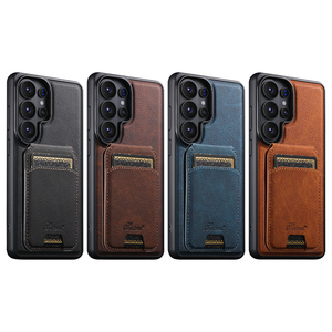 Custodia per telefono con supporto magnetico e porta carte in PU effetto litchi, personalizzabile OEM/ODM, direttamente dalla fabbrica, compatibile con la serie Samsung - Product Image 5